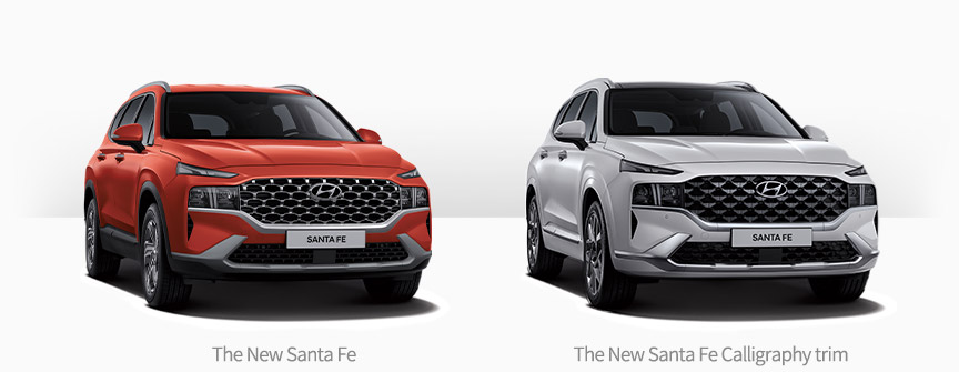 New Hyundai Santa Fe and Santa Fe Calligraphy trim