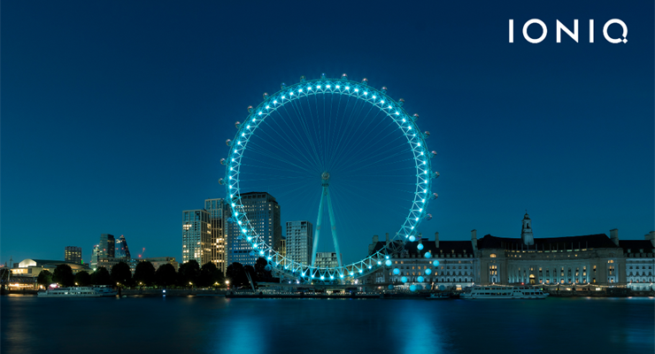 London Eye light installation