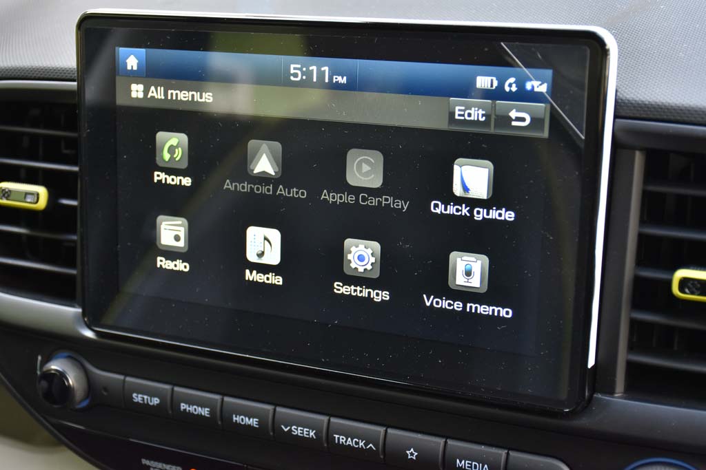 Hyundai Singapore Venue S lcd controls