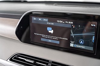 Hyundai PALISADE HUD Console Driver Talk Function