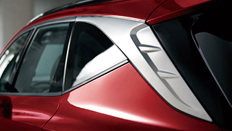 Hyundai TUCSON chrome trim closeup