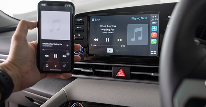 2021 Hyundai AVANTE Apple Carplay display