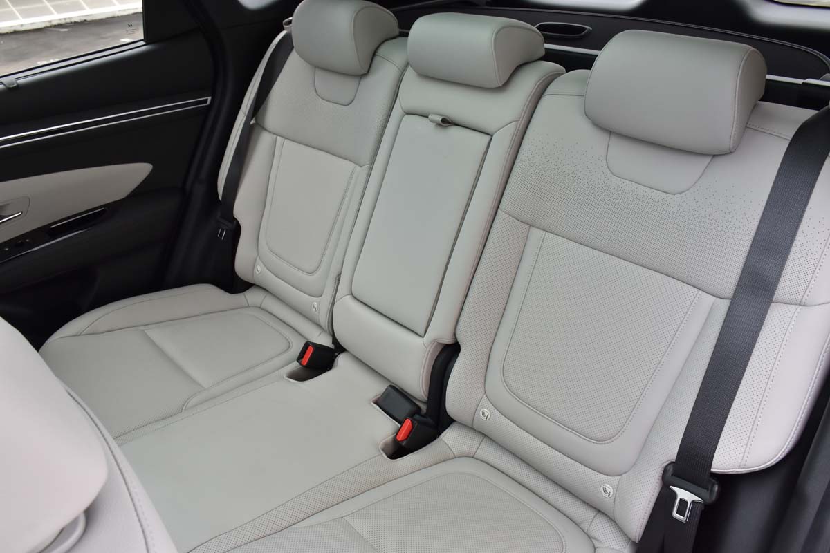 Hyundai Singapore TUCSON Hybrid interior rear seats