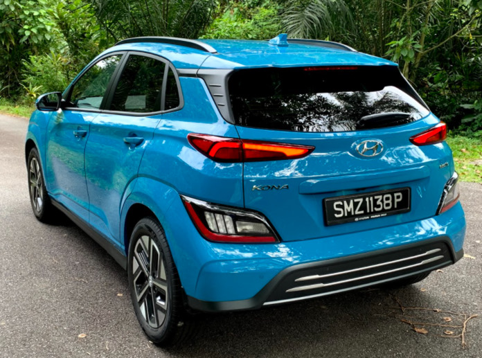 Hyundai KONA Electric rear view