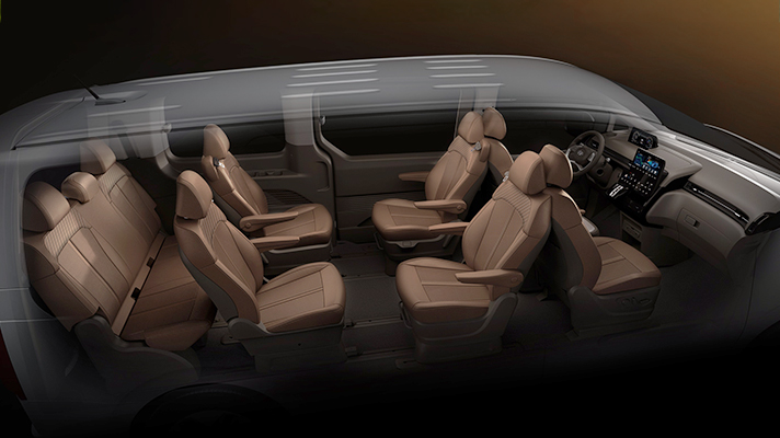 Hyundai Staria passenger interior