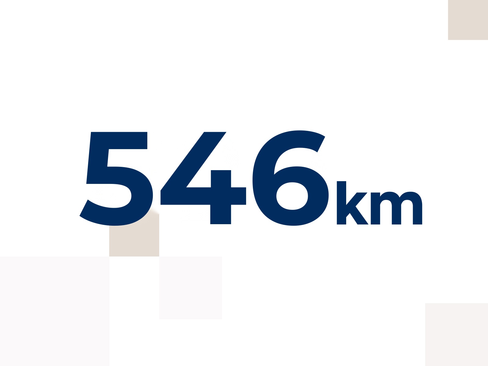 An icon of the words 546 km