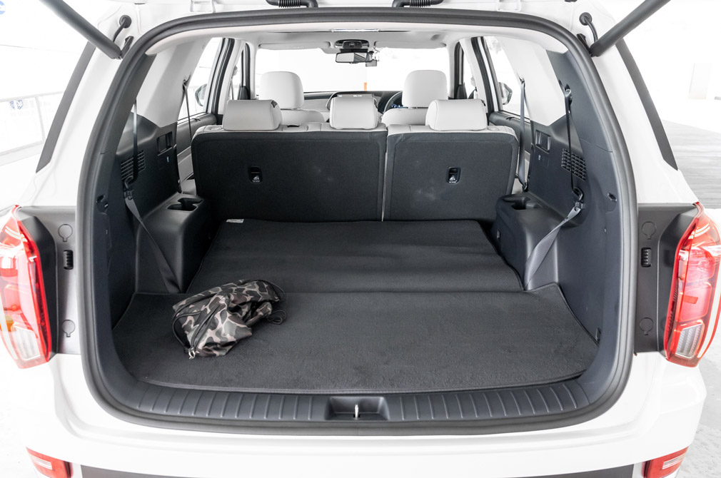 Hyundai Singapore Palisade rear seats folded to expand boot space